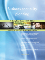 Business continuity planning A Complete Guide - 2019 Edition