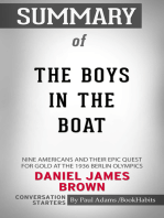Summary of The Boys in the Boat: Nine Americans and Their Epic Quest for Gold at the 1936 Berlin Olympics