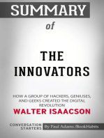 Summary of The Innovators: How a Group of Hackers, Geniuses, and Geeks Created the Digital Revolution | Conversation Starters