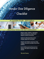 Vendor Due Diligence Checklist A Complete Guide - 2019 Edition