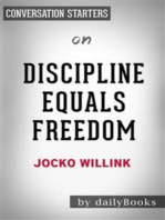 Discipline Equals Freedom: Field Manual by Jocko Willink | Conversation Starters
