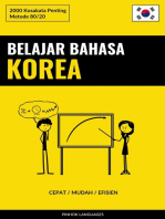 Belajar Bahasa Korea - Cepat / Mudah / Efisien: 2000 Kosakata Penting