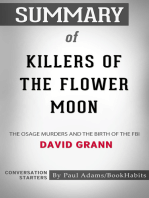 Summary of Killers of the Flower Moon: The Osage Murders and the Birth of the FBI | Conversation Starters