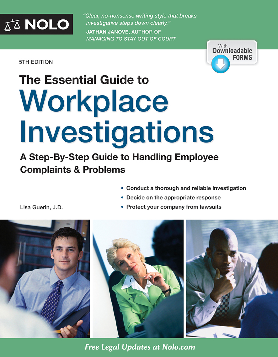 Read Essential Guide to Workplace Investigations, The Online by Lisa Guerin Books Free 30