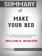 Summary of Make Your Bed: Little Things That Can Change Your Life...And Maybe the World