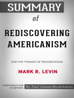 Summary of Rediscovering Americanism: And the Tyranny of Progressivism | Conversation Starters