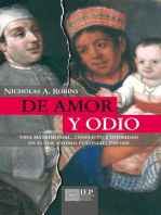 De amor y odio. Vida matrimonial, conflicto e intimidad en el sur andino colonial, 1750 - 1825