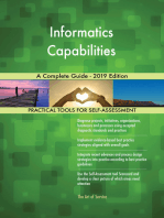 Informatics Capabilities A Complete Guide - 2019 Edition