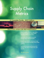 Supply Chain Metrics A Complete Guide - 2019 Edition