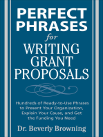 Perfect Phrases for Writing Grant Proposals