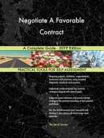 Negotiate A Favorable Contract A Complete Guide - 2019 Edition