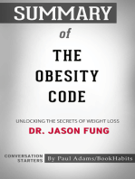 Summary of The Obesity Code: Unlocking the Secrets of Weight Loss