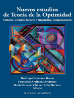 Nuevos estudios de teoría de la optimidad:: Sintaxis, estudios fónicos y lingüística computacional