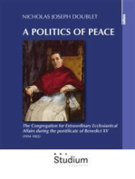 A politcs of peace: The Congregation for Extraordinary Ecclesiastical Affairs during the pontificate of Benedict XV (1914-1922)