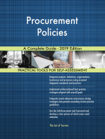 Procurement Policies A Complete Guide - 2019 Edition