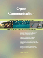 Open Communication A Complete Guide - 2019 Edition