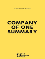 Company Of One Summary: Business Book Summaries