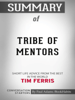 Summary of Tribe of Mentors: Short Life Advice from the Best in the World | Conversation Starters