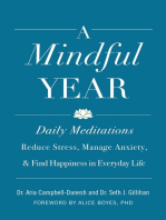 A Mindful Year: Daily Meditations: Reduce Stress, Manage Anxiety, and Find Happiness in Everyday Life 