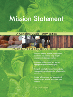 Mission Statement A Complete Guide - 2019 Edition