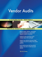 Vendor Audits A Complete Guide - 2019 Edition