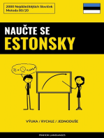 Naučte Se Estonsky - Výuka / Rychle / Jednoduše: 2000 Nejdůležitějších Slovíček
