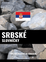 Srbské Slovníčky: Přístup Založený Na Tématech