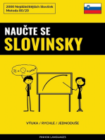 Naučte Se Slovinsky - Výuka / Rychle / Jednoduše: 2000 Nejdůležitějších Slovíček