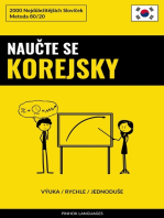 Naučte Se Korejsky - Výuka / Rychle / Jednoduše: 2000 Nejdůležitějších Slovíček