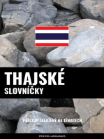 Thajské Slovníčky: Přístup Založený Na Tématech