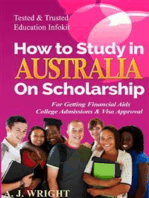 How to study in Australia on Scholarship: For Getting Financial Aids College Admissions & Visa Approval