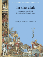 In the club: Associational life in colonial South Asia