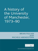 A History of the University of Manchester, 1973–90