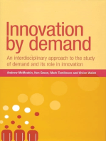 Innovation by demand: An interdisciplinary approach to the study of demand and its role in innovation