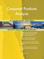 Consumer Products Analysis A Complete Guide - 2019 Edition