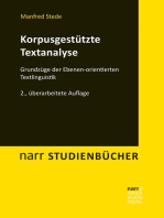 Korpusgestützte Textanalyse: Grundzüge der Ebenen-orientierten Textlinguistik