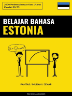 Belajar Bahasa Estonia - Pantas / Mudah / Cekap: 2000 Perbendaharaan Kata Utama