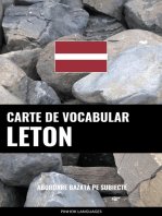 Carte de Vocabular Leton: Abordare Bazată pe Subiecte
