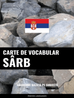 Carte de Vocabular Sârb: Abordare Bazată pe Subiecte