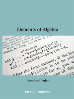 Euler's Elements of Algebra