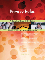 Privacy Rules A Complete Guide - 2020 Edition