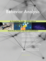 Behavior Analysis A Complete Guide - 2020 Edition