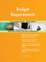 Budget Requirements A Complete Guide - 2020 Edition