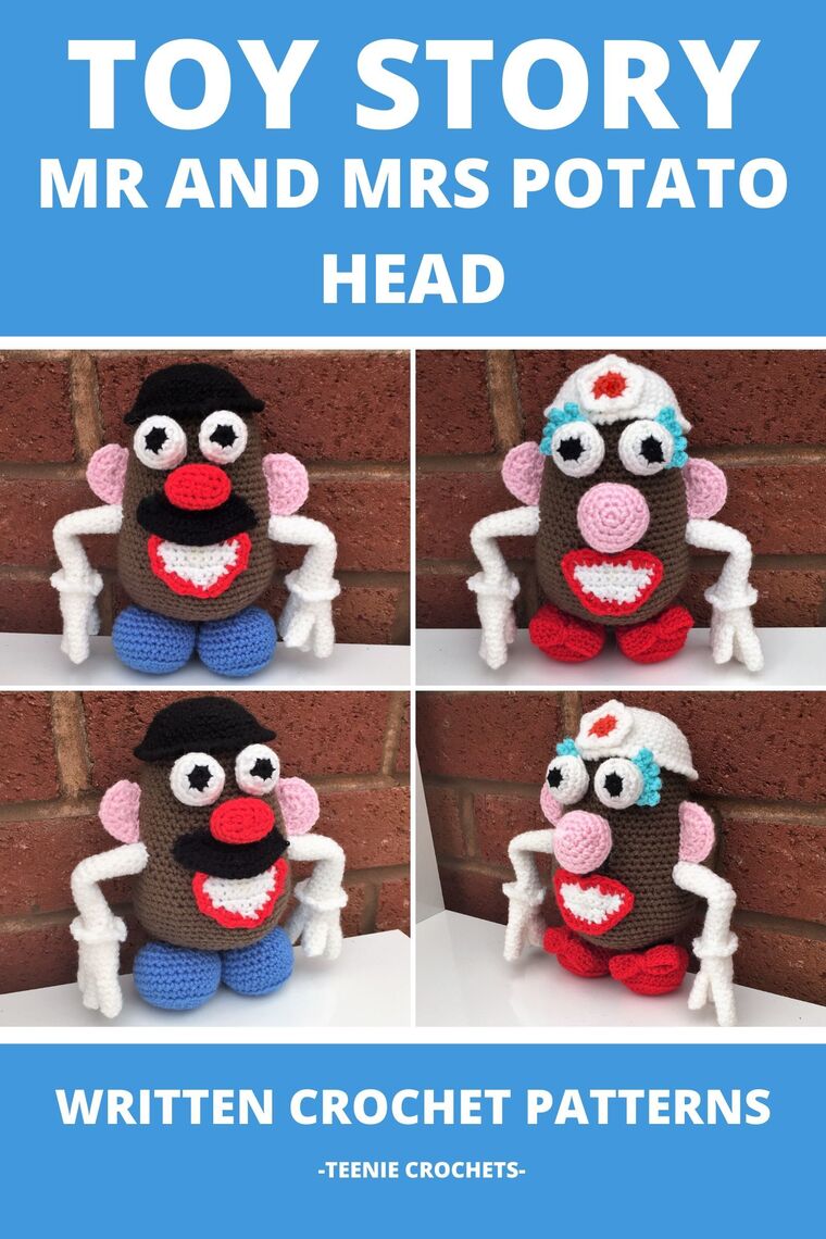 Mr And Mrs Potato Head Crochet Pattern By Teenie Crochets Book