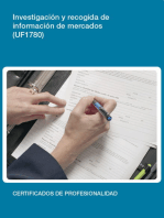 UF1780 - Investigación y recogida de información de mercados