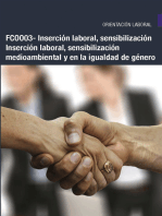 FCOO03 - Inserción laboral, sensibilización medioambiental y en la igualdad de género