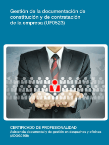 UF0523 - Gestión de la documentación de constitución y de contratación de la empresa