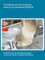 UF0819 - Preelaboración de productos básicos de pastelería