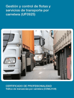 UF0925 - Gestión y control de flotas y servicios de transporte por carretera