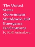 The United States Government Shutdowns and Emergency Declarations